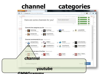 channel categories
channel
youtube
 