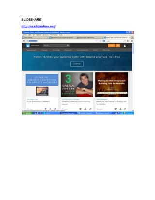 SLIDESHARE
http://es.slideshare.net/
 