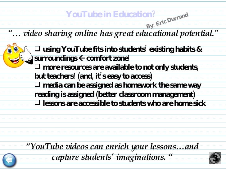 YouTube in the Classroom