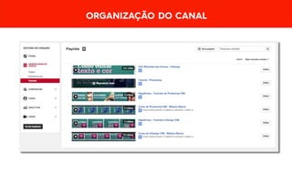 ORGANIZAÇÃO DO CANAL
 