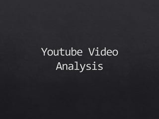 Youtube analysis