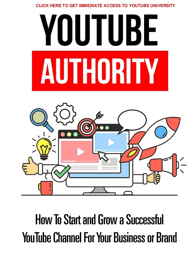 CLICK HERE TO GET IMMEDIATE ACCESS TO YOUTUBE UNIVERSITY
 