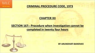 Crpc sec 167 | PPTX