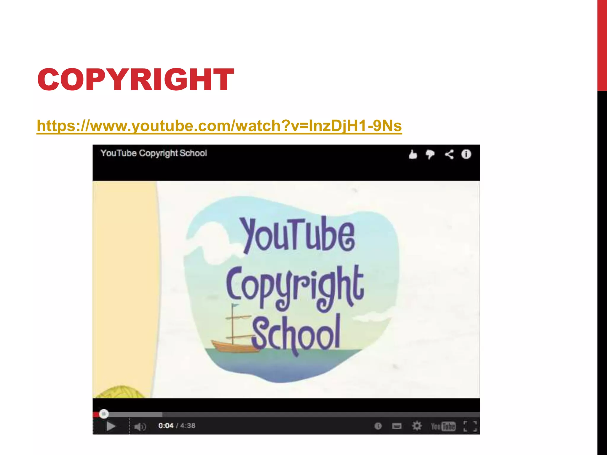 COPYRIGHT
https://www.youtube.com/watch?v=InzDjH1-9Ns
 