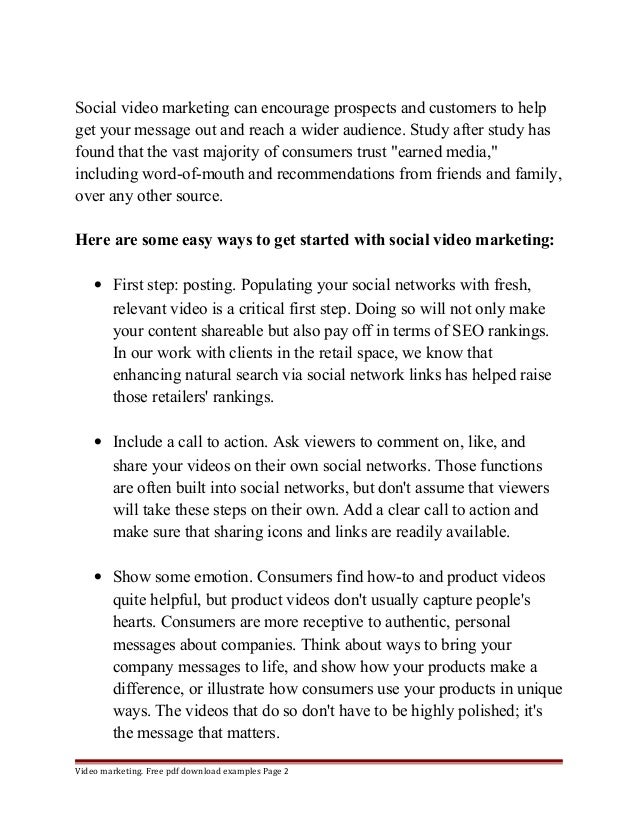 Youtube marketing article