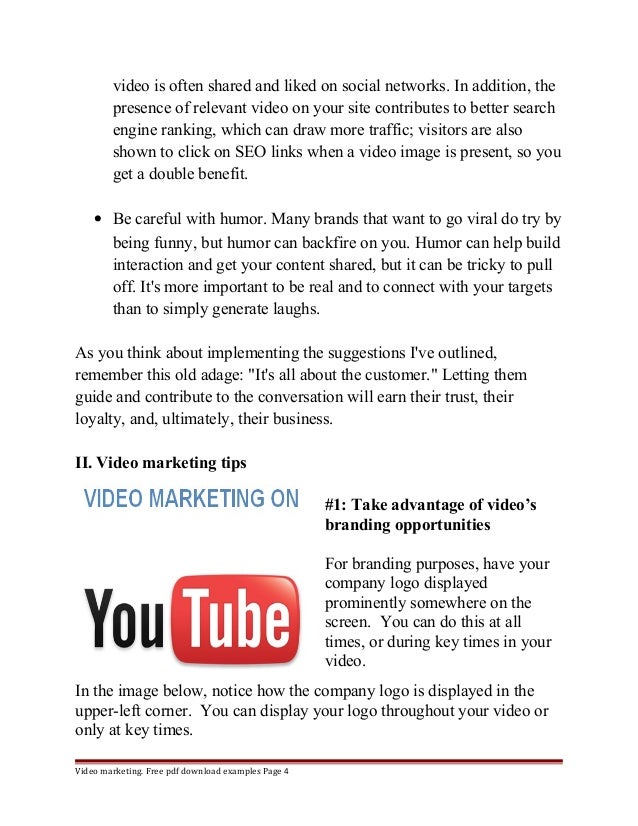 Youtube marketing article