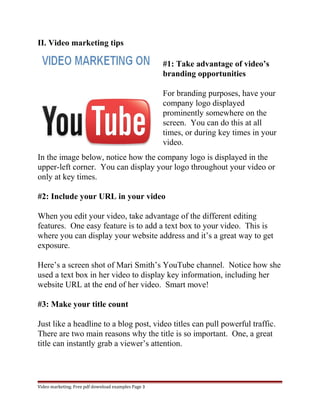 Youtube marketing proposal | DOC