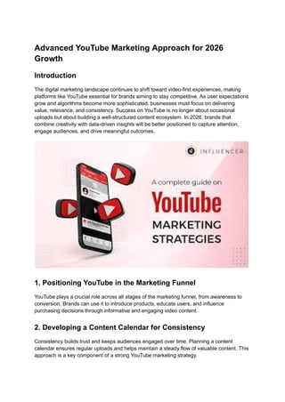 Advanced YouTube Marketing Strategies for Business Growth in 2026 | PDF