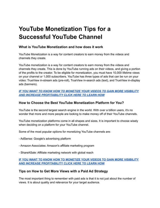 Youtube Guide