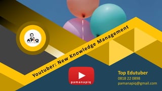 Knowledge Management with Youtube Trend 2020 | PPTX
