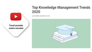 Knowledge Management with Youtube Trend 2020 | PPTX