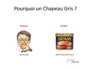 Pourquoi un Chapeau Gris ?Ni blanc.Ni Noir.(Matt Cutts)(Black Hat & Spammeurs)