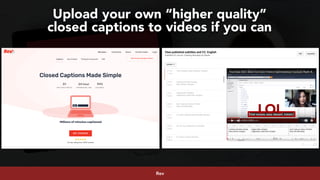#youtubeseo at #semrushconf2019 by @aleyda from @oraintiRev
LOL
Upload your own “higher quality”  
closed captions to videos if you can
 
