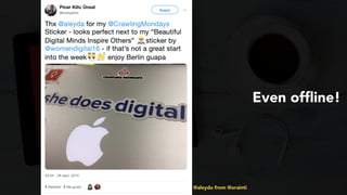 #youtubeseo at #semrushconf2019 by @aleyda from @orainti
Even ofﬂine!
 