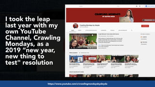 #youtubeseo at #semrushwebinar by @aleyda from @oraintihttps://www.youtube.com/c/crawlingmondaysbyaleyda
I took the leap
l...