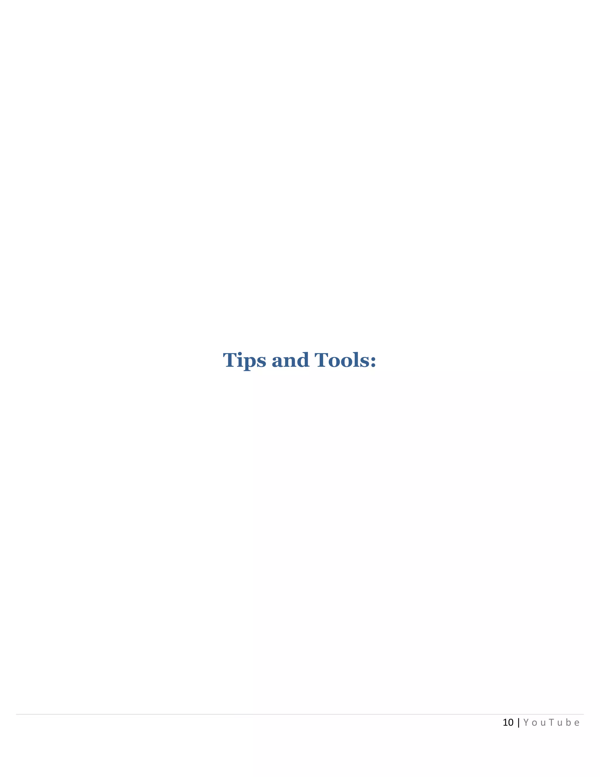 YouTube Tactical Guide