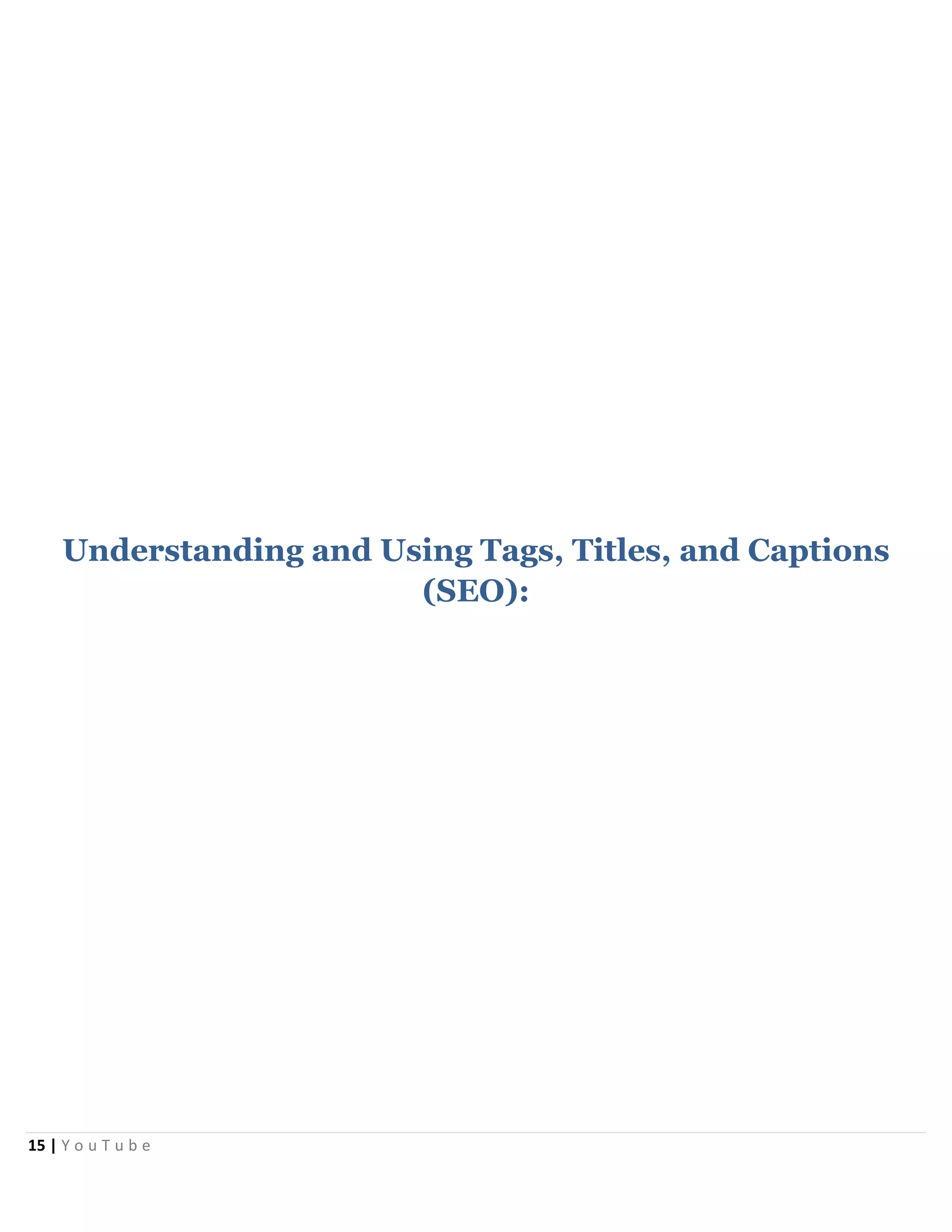 YouTube Tactical Guide