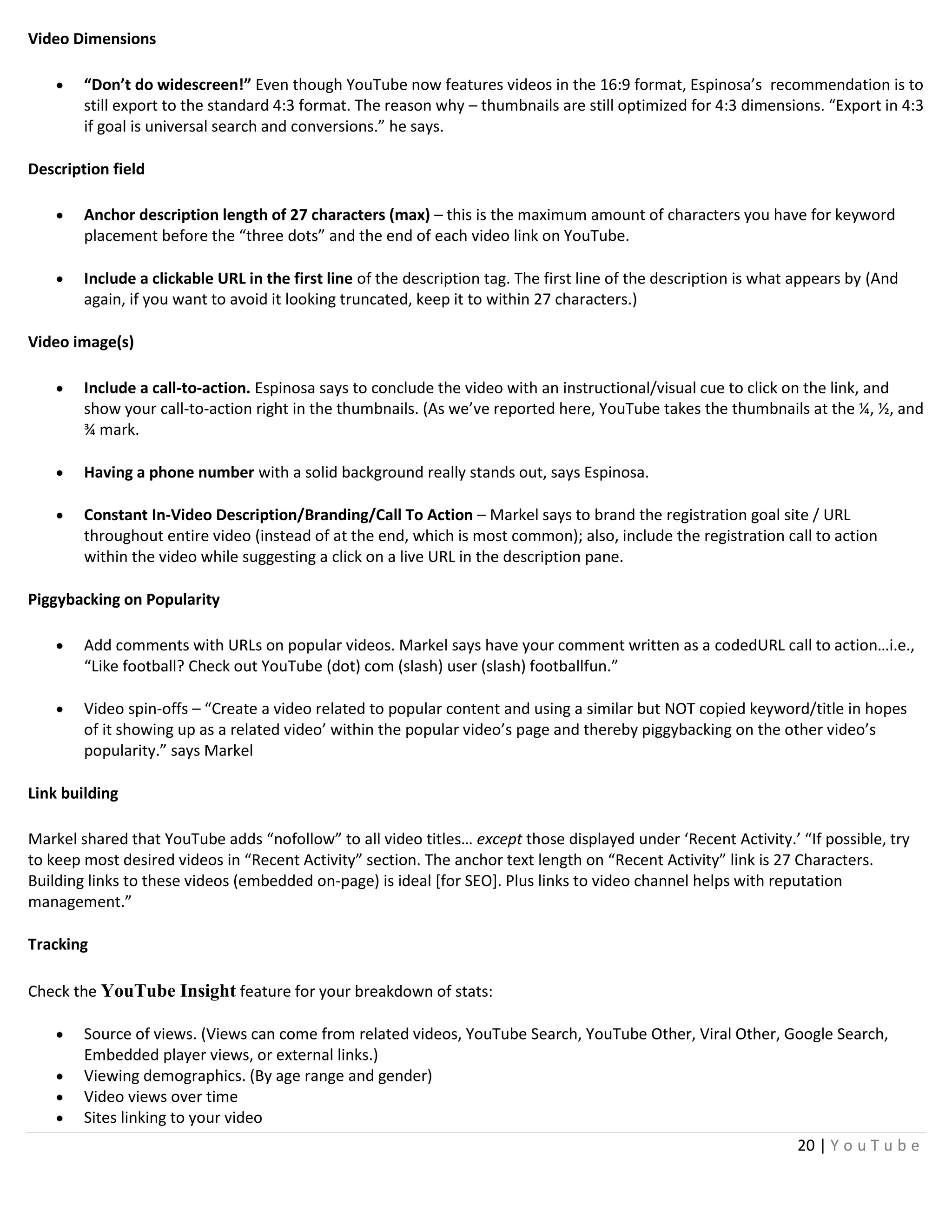 YouTube Tactical Guide