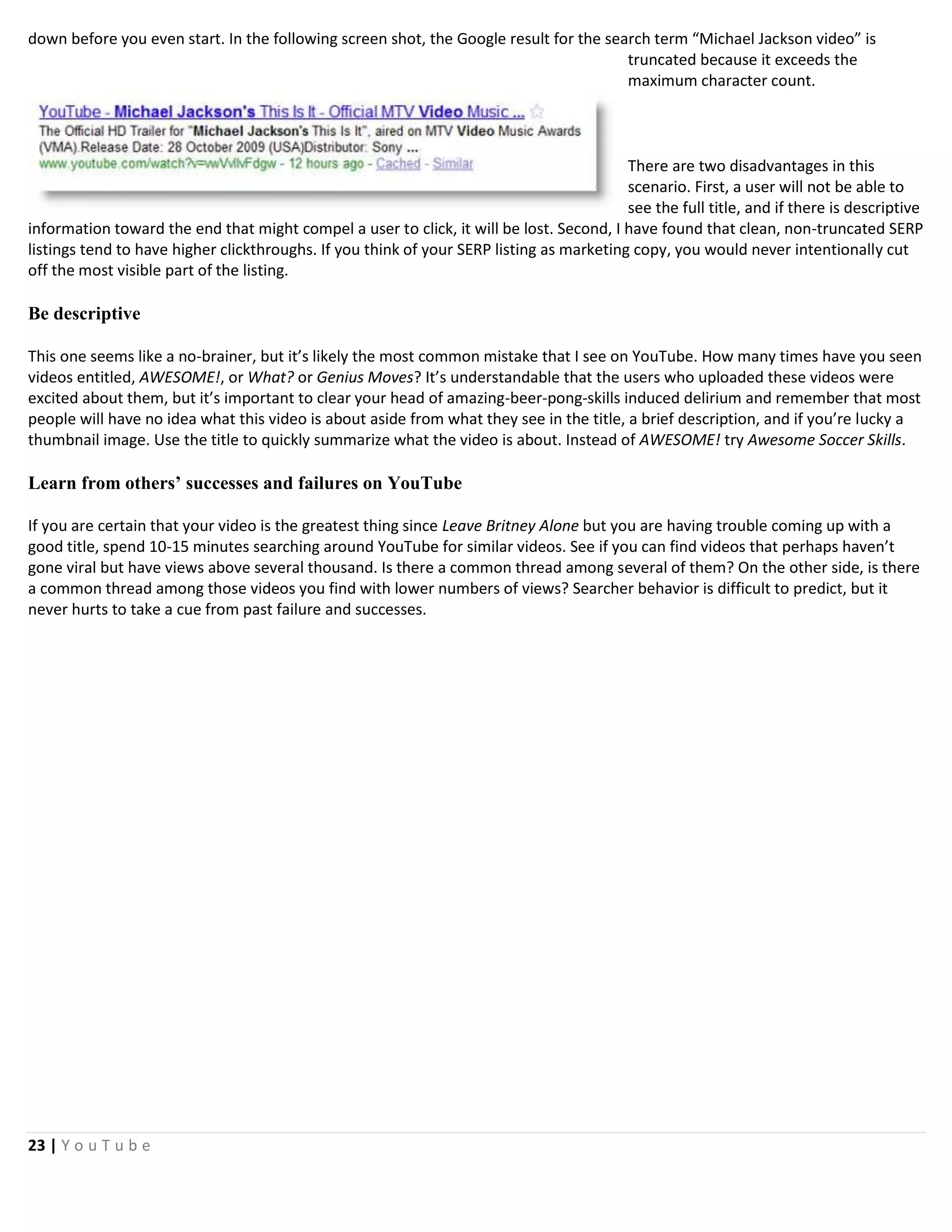 YouTube Tactical Guide