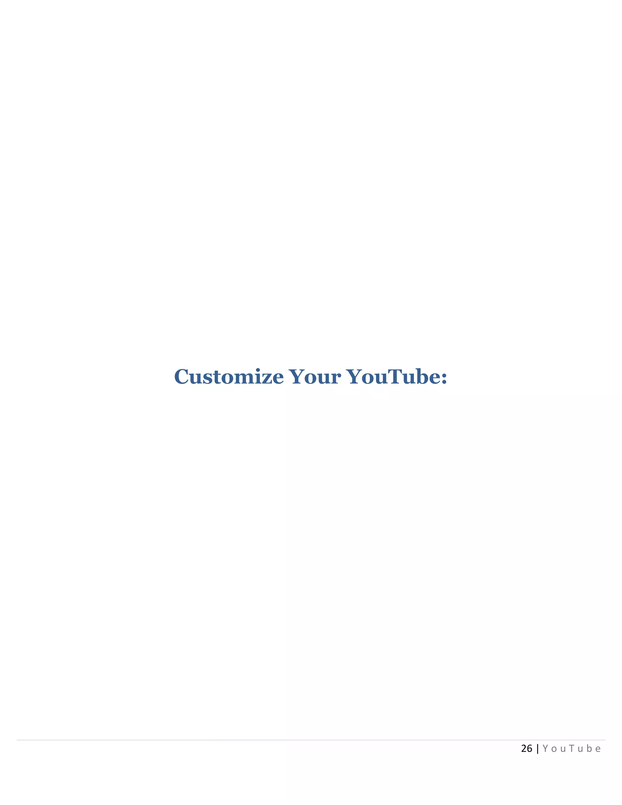 YouTube Tactical Guide