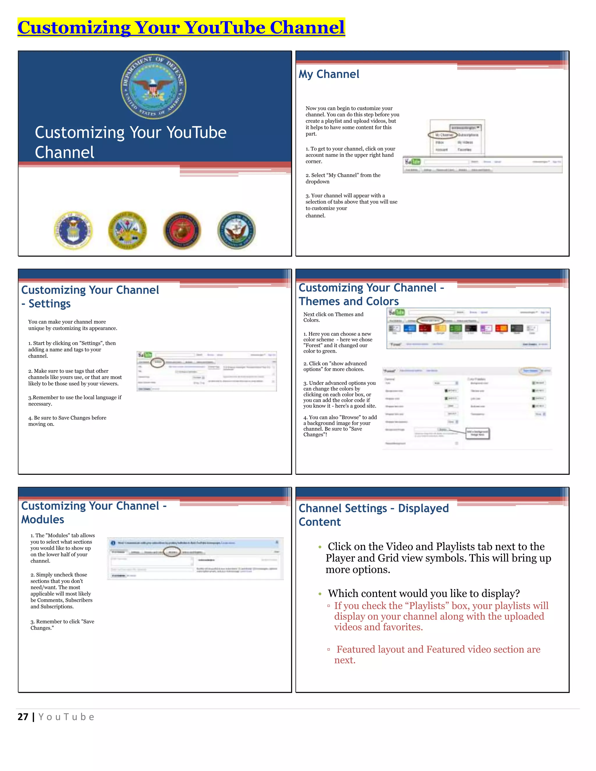 YouTube Tactical Guide