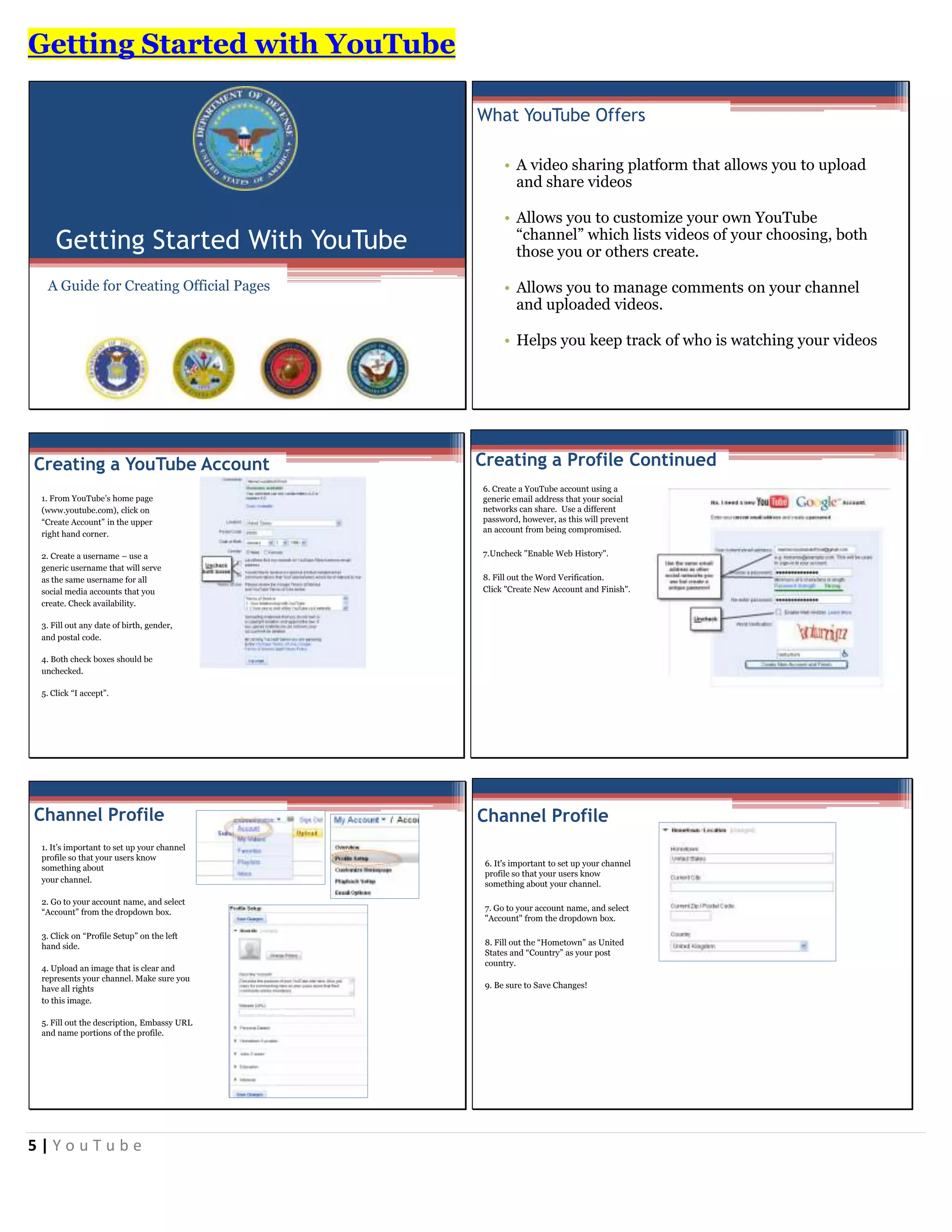 YouTube Tactical Guide