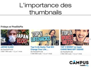 L’importance des
thumbnails
 