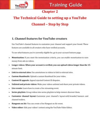 Youtube Channel Worksheet.pdf Youtube Training Guide.pdf