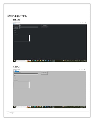 Youtube video download using python project report.pdf