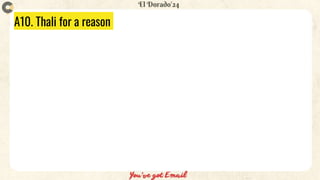 A10. Thali for a reason
 