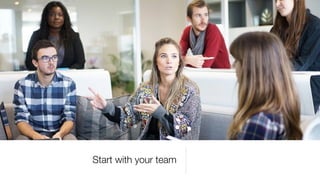 Start with your team
 