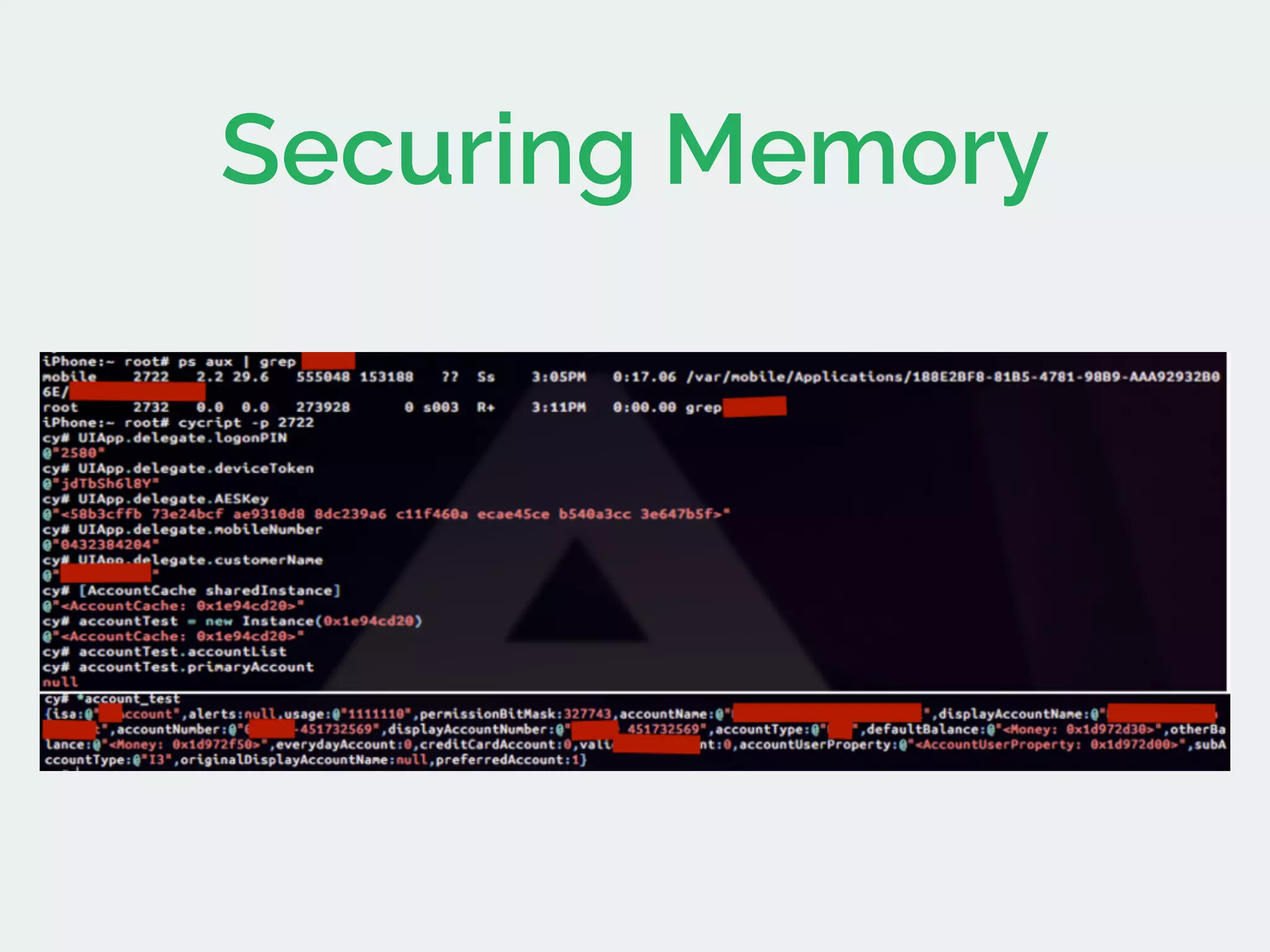 Securing Memory
 