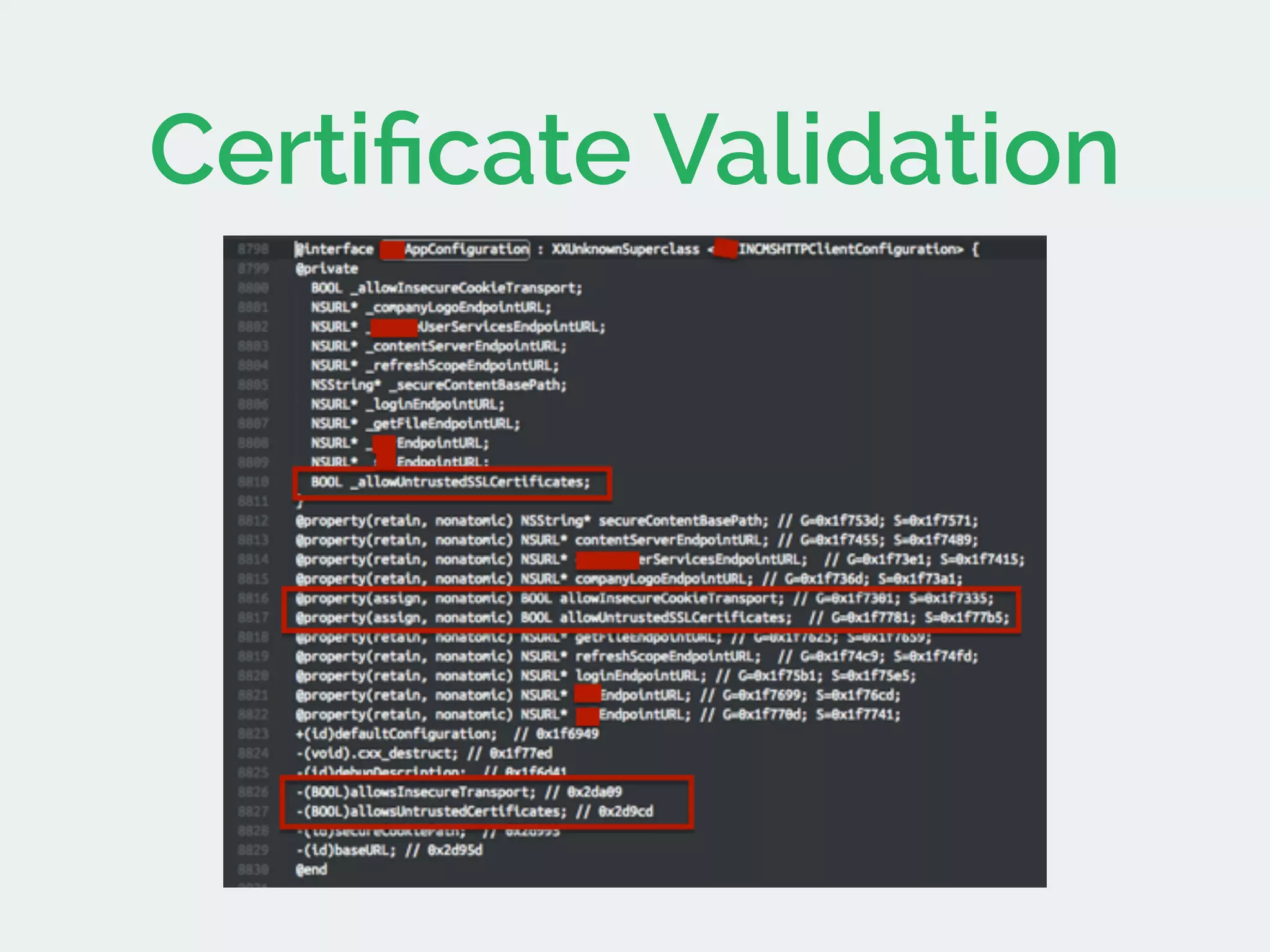 Certiﬁcate Validation
 