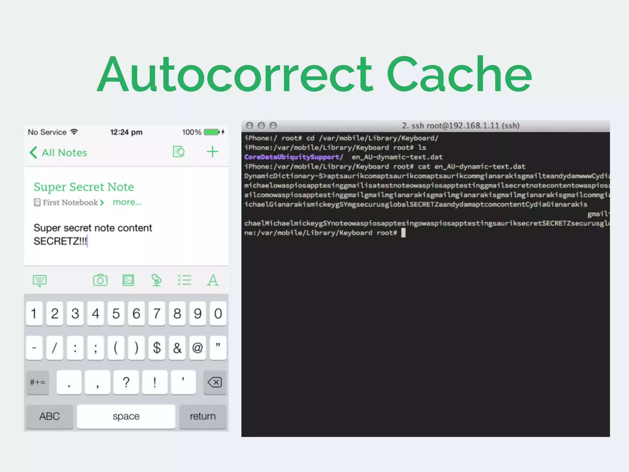 Autocorrect Cache
 
