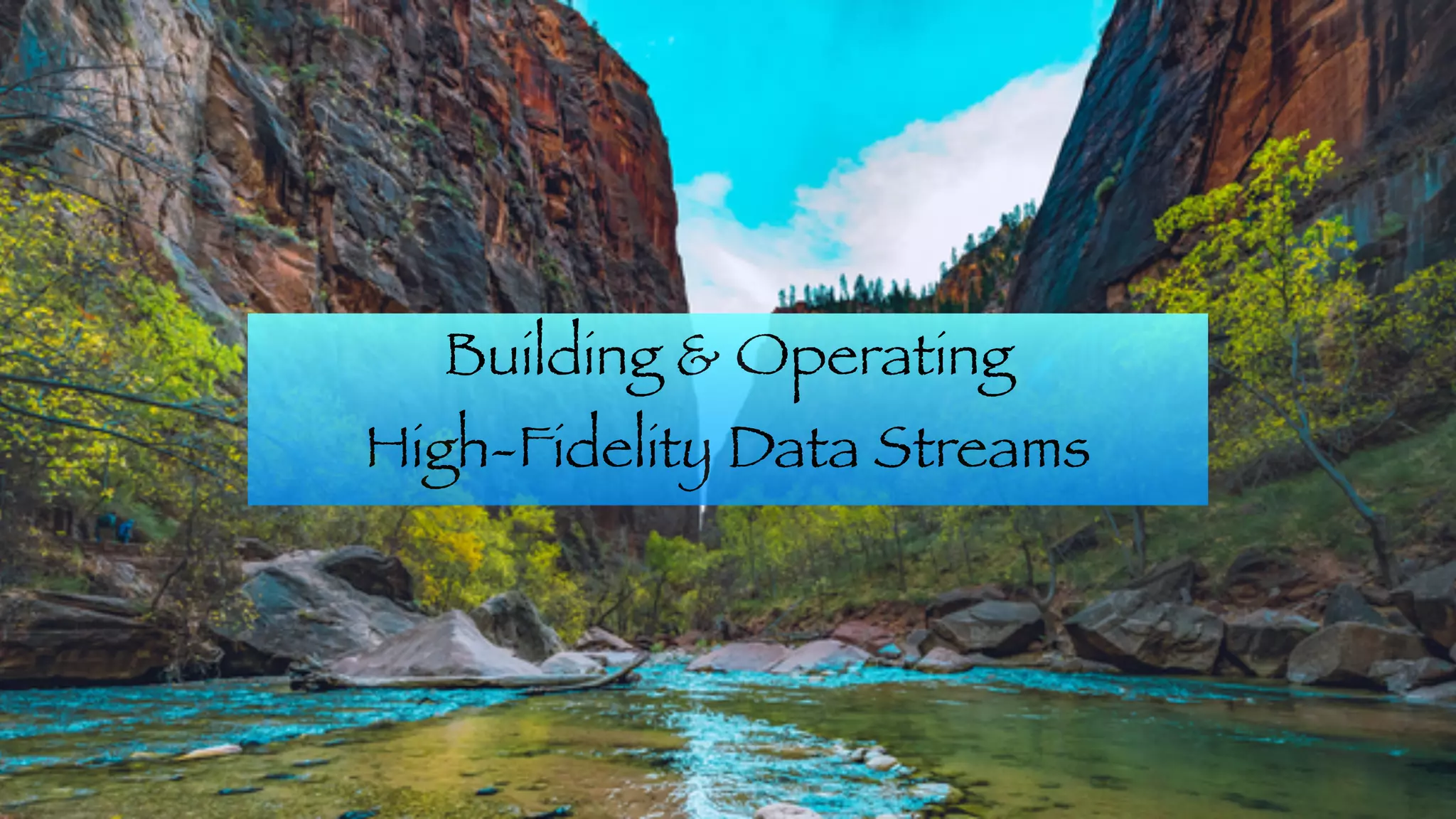 Building & Operating
 