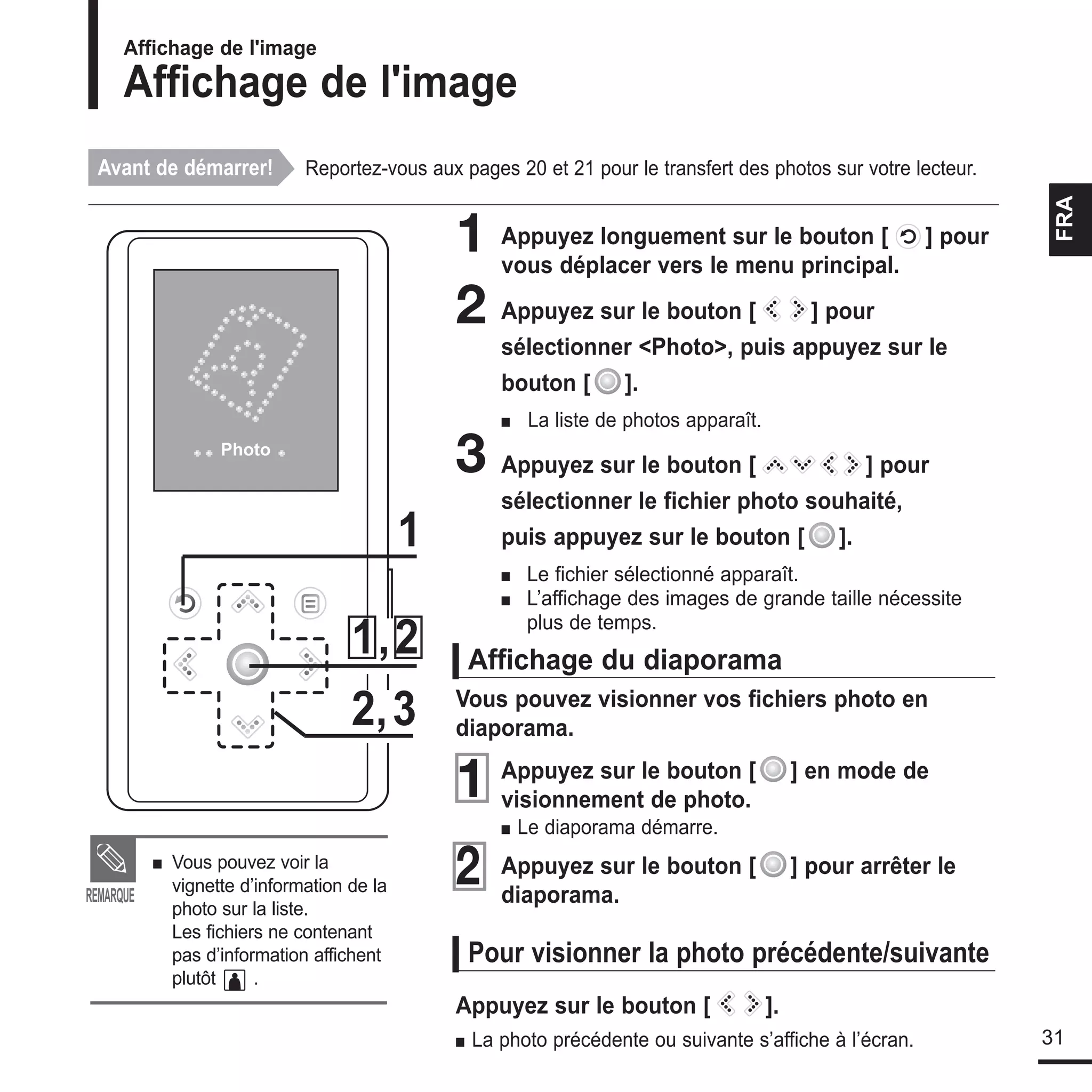 le manuel de Samsung K3 lecteur mp3!