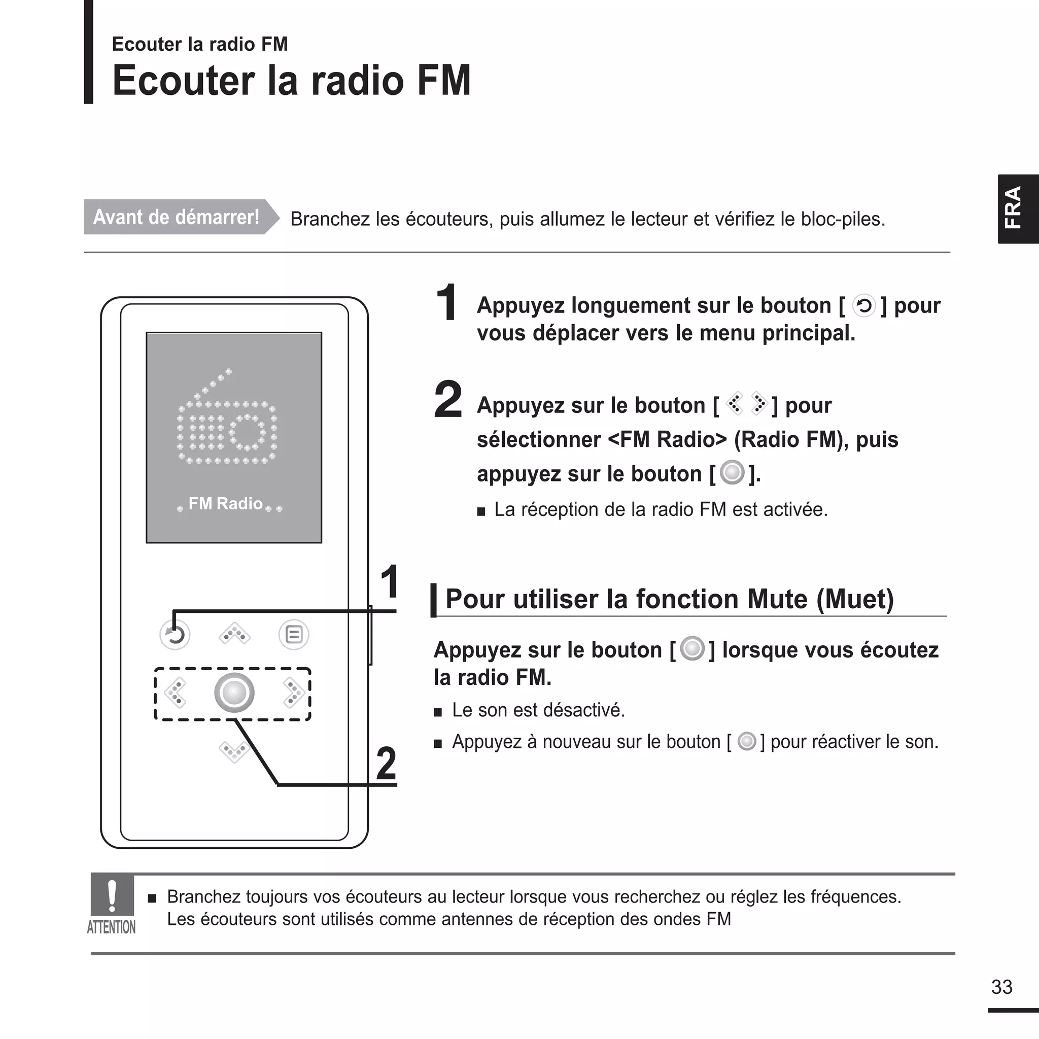 le manuel de Samsung K3 lecteur mp3!