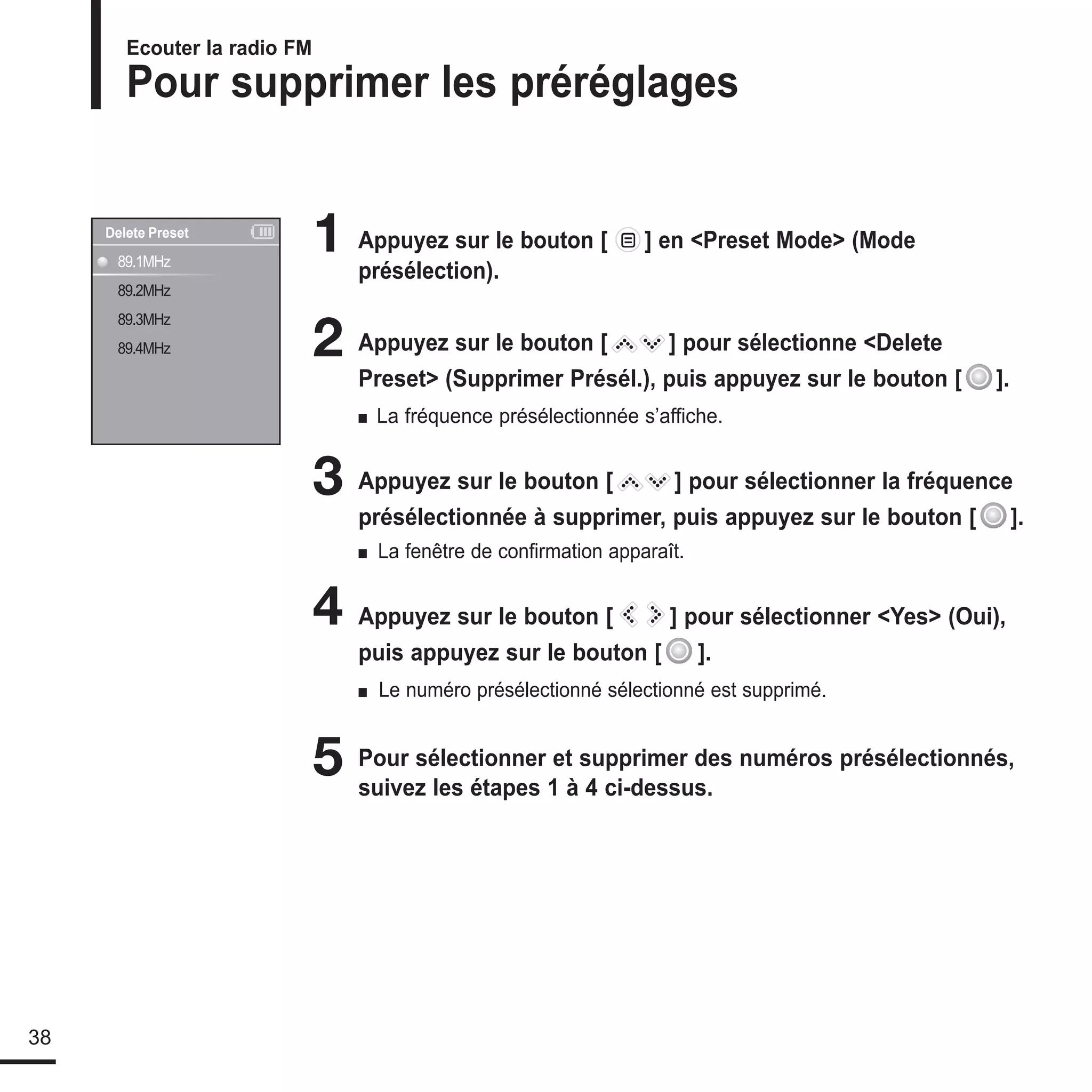 le manuel de Samsung K3 lecteur mp3!