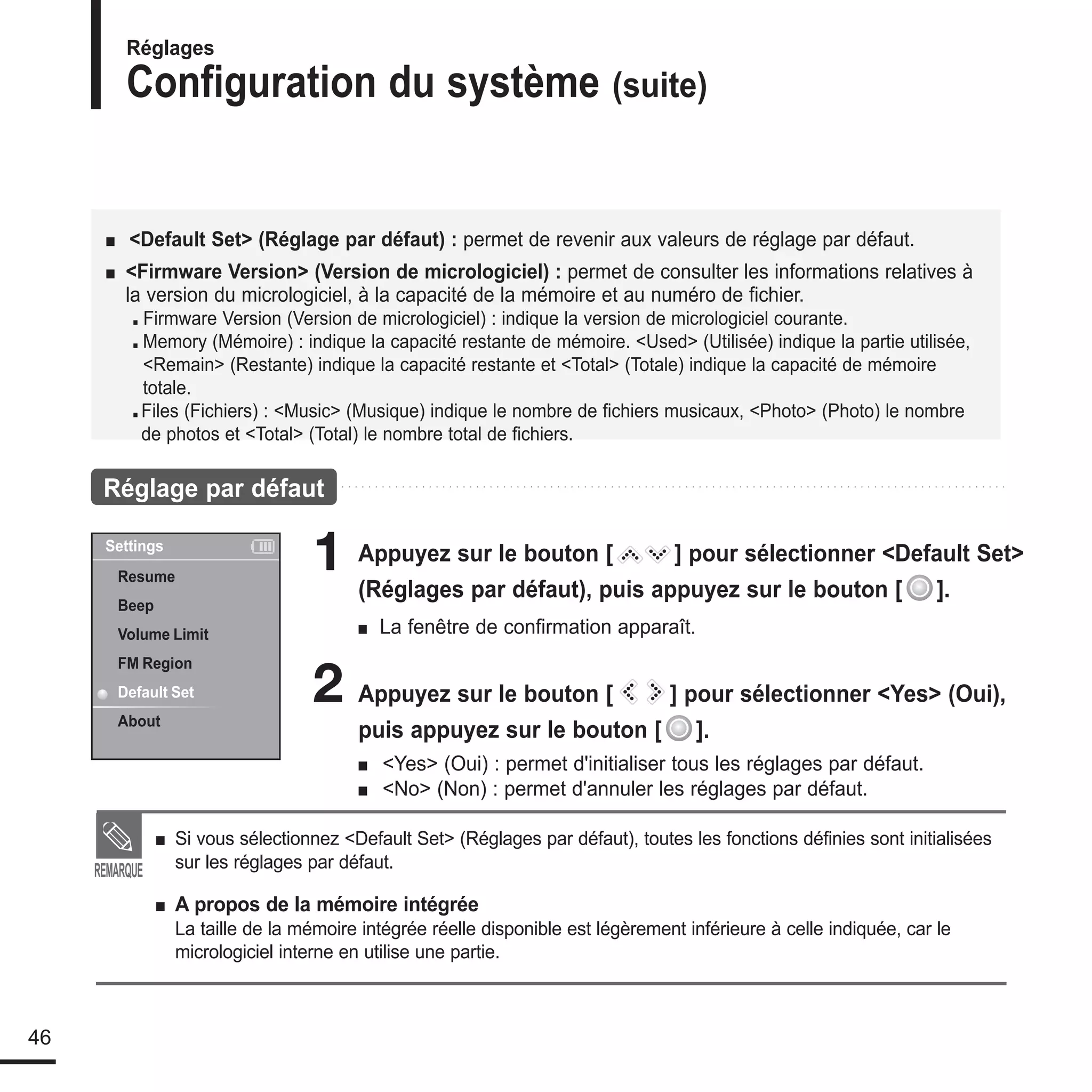 le manuel de Samsung K3 lecteur mp3!
