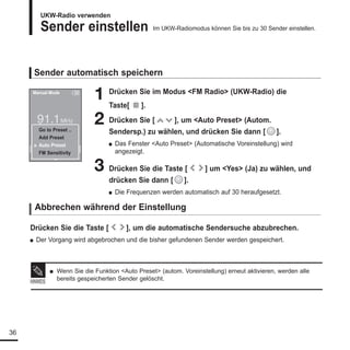 YP-K5 Benutzerhandbuch