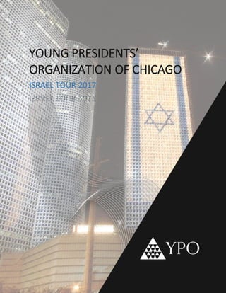 YPO Israel Tour Booklet 2017