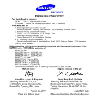 "YP-P2" Benutzerhandbuch