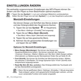 "YP-P2" Benutzerhandbuch