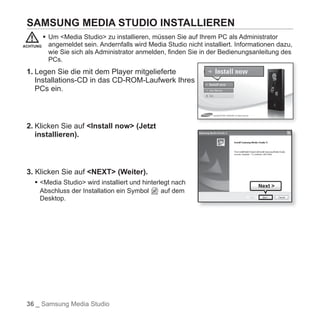 "YP-P2" Benutzerhandbuch