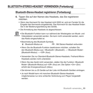 "YP-P2" Benutzerhandbuch