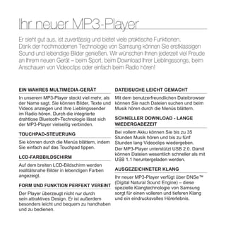 YP-P2 Samsung Handbuch