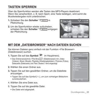 YP-P2 Samsung Handbuch