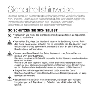 YP-P2 Samsung Handbuch