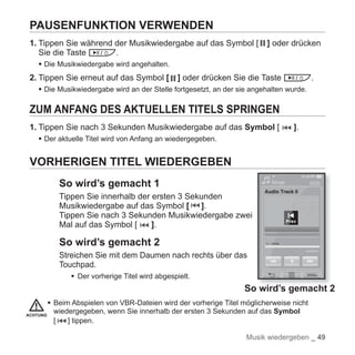 YP-P2 Samsung Handbuch