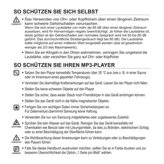 YP-P2 Samsung Handbuch